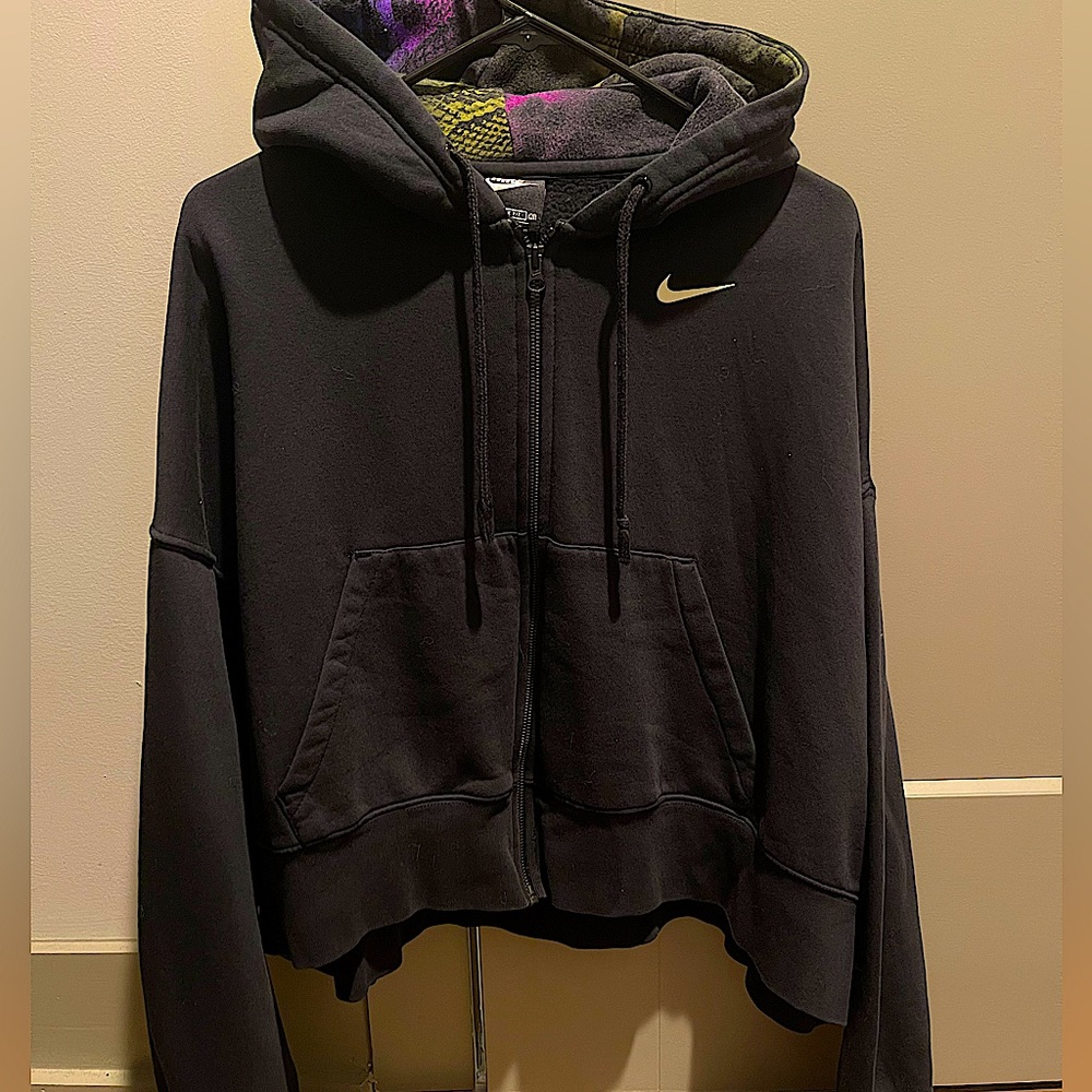 black oversized nike hoodie